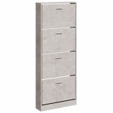 Cumpara ieftin Pantofar, gri beton, 59x17x150 cm, lemn compozit