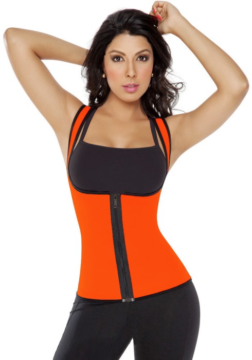 Q538-19 Corset modelator tip vesta din neopren, model reversibil