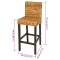 Scaune de bar, 2 buc., abaca - 5
