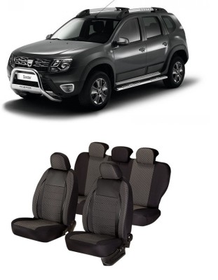 Set huse scaune compatibile Dacia Duster 2010-2017 Piele + Textil (Compatibile cu sistem AIRBAG) foto