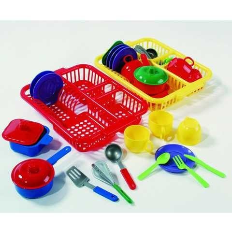 Set uscator vase bucatarie cu 17 piese