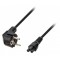 Cablu de alimentare Schuko unghi 90 grade tata - IEC-320-C5 2m cupru
