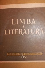 LIMBA SI LITERATURA foto