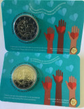 Moneda BELGIA 2 euro comemorativa 2022_Sanatate, coin card, Europa, Cupru-Nichel