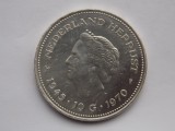 10 GULDEN 1970 OLANDA-COMEMORATIVA-argint