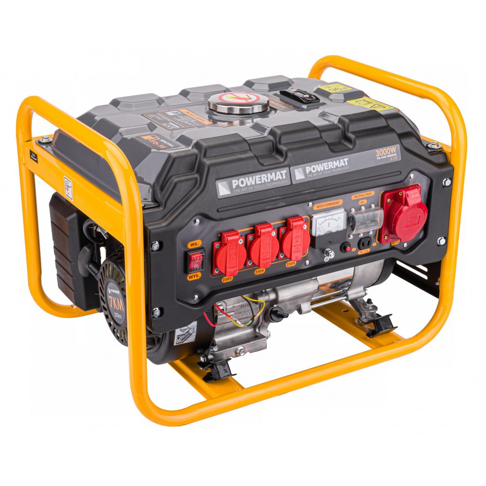 Generator curent 3kW 3000W 230V 380V 12V motor benzina 7CP (PM1194) |  Okazii.ro