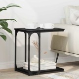 vidaXL Masă laterală Stejar negru 50 x 35 x 52 cm Lemn compozit 881182