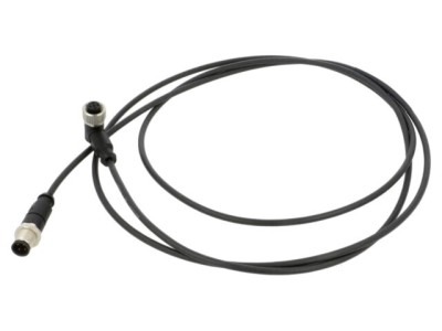 Cablu HARTING 4 pini PUR 2m conector M12 pentru senzori și automatizări foto