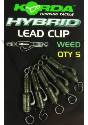 Set 5 Monturi Plumb Pierdut KORDA Kit Leadclip Action, Silt foto