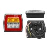 Lampa auto BestAutoVest pentru remorca cu LED, universala Dreapta/Stanga 12/24V , 95x90x45mm, Alb/ Galben , 1 buc.
