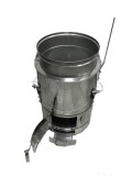 Ceaun Inox cu Soba si Capac, Basculant, 80 Litri