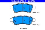 ATE 13.0460-5784.2 set placute frana,frana disc
