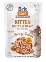 BRIT Care Cat Kitten Fillets in Gravy with Savory Salmon 85 g foto