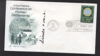 UN New York 1976 Habitat Mi.298 FDC UN.219 foto