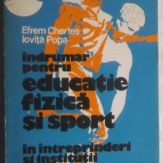 Efrem Chertes, Iovita Popa - Indrumar pentru educatie fizica si sport