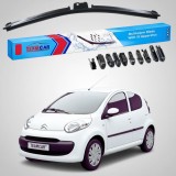 Cumpara ieftin Ștergătoare Citro&euml;n C1 Gen I B0 Hatchback 2005-2014 | Ștergător Față Flat Premium &ndash; TeamCar&reg;