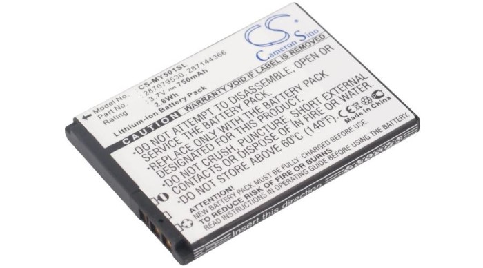 Cameron Sino 750mAhSagem MY150x,MY220x,MY220v,MY226x,MY411v,MY411x,MY411xi,MY500c,MY501c,MY401z Baterie