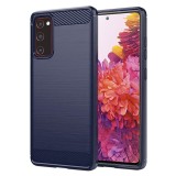 Husa Samsung Galaxy S20 FE Techsuit Carbon Silicone, albastru