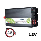 Cumpara ieftin Invertor Auto 4000W, 12V-220V, Unda Sinus Pură, Taggo, Panouri Solare, Rulota, Casa, Cabana. Putere Continua 2000W