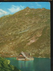 CPI B12474 CARTE POSTALA - MUNTII FAGARAS. LACUL SI CABANA &quot;BALEA&quot;
