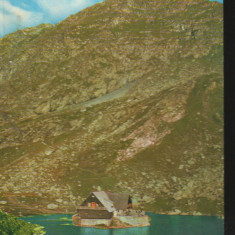 CPI B12474 CARTE POSTALA - MUNTII FAGARAS. LACUL SI CABANA "BALEA"