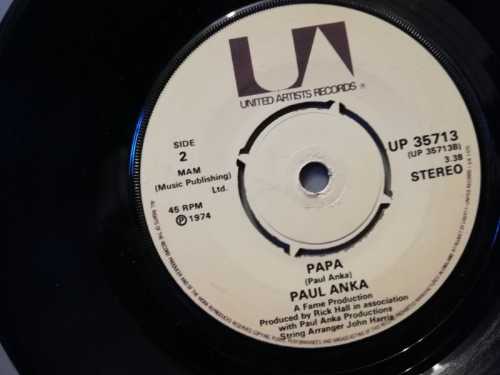 Paul Anka - Papa/You&rsquo;re Having&hellip;(1974/United/RFG) - VINIL/Vinyl/NM