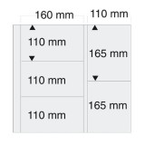Folii Carti Postale pentru album Yokama-Maxi cu buzunare de 110 x 160 mm 165 x 110 mm, SAFE
