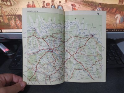 Dorohoi, Hotin, Rădăuți, Săveni, Briceni, Otaci, hartăcolor circa 1930, 109 foto