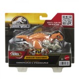 JURASSIC WORLD FIERCE CHANGERS DOUBLE DANGER DINOZAUR TRANSFORMABIL CARNOTAURUS SI STEGOSAURUS SuperHeroes ToysZone, Mattel