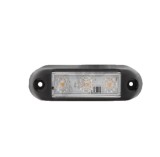 Lampa gabarit RapidAuto 99SO043E, 12/24V; cu cablu; dreptunghiular; montare surub cu spatiu 72mm; 3xLED; galben; Latime: 96 mm; Inaltime: 28 mm; Adan