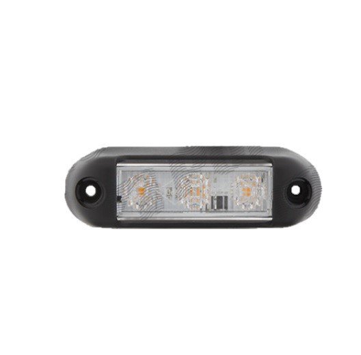 Lampa gabarit RapidAuto 99SO043E, 12/24V; cu cablu; dreptunghiular; montare surub cu spatiu 72mm; 3xLED; galben; Latime: 96 mm; Inaltime: 28 mm; Adan