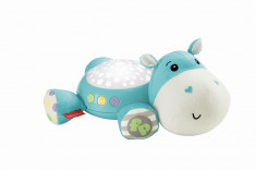 Proiector hipopotam din plus cu sunete si lumini linistitoare pentru bebe - Fisher Price foto