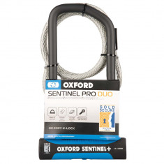 Antifurt Bicicleta Oxford Sentinel Pro Duo U-Lock 320mm x 177mm + Cable Otel Negru LK326