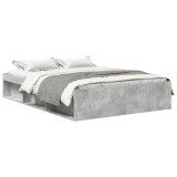 Cumpara ieftin Cadru de pat, gri beton, 140x200 cm
