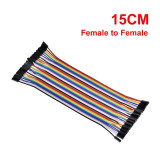 10 cabluri dupont MAMA-MAMA de 15CM / Cablu breadboard FEMALE-FEMALE