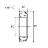 Rulment butuc roata Moog OPWB11084, parte montare : Punte fata, Stanga/ Dreapta