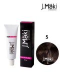 J.Maki Professional - Vopsea de par permanenta 5 - Castaniu deschis, 60 ml