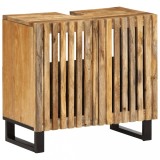 Cumpara ieftin Dulap pentru chiuveta de baie 62x34x58 cm lemn masiv mango brut