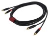 Cablu RCA stereo 3m negru ecranat REDS MUSIC