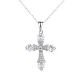 Cumpara ieftin Pandantiv argint 925, JW1279, model cruce, placat cu rodiu