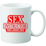 Cana alba personalizata &quot;Sex Instructor&quot;, INOVATIX&reg;. 330ml