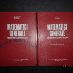 D. FILIPESCU, M. ROSCULET - MATEMATICI GENERALE PENTRU SUBINGINERI 2 volume