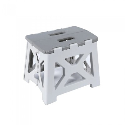 Scaun pliabil din plastic rezistent, 33 cm, compact si usor de transportat, ideal pentru casa, bucatarie sau camping foto