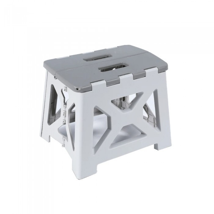 Scaun pliabil din plastic rezistent, 33 cm, compact si usor de transportat, ideal pentru casa, bucatarie sau camping