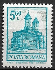 C1389 - Romania 1972 - Biserici lei 5,60 neuzat,perfecta stare foto