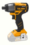 Masina de Insurubat Impact Tolsen MP20V, 200Nm, 1/4&quot;, Li-Ion, Brushless (Fara Acumulator si Incarcator) - Industriala