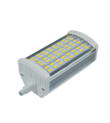 R7S 118mm 15W 48x SMD 5730 LED Lamp Alb cald - Reglabil foto