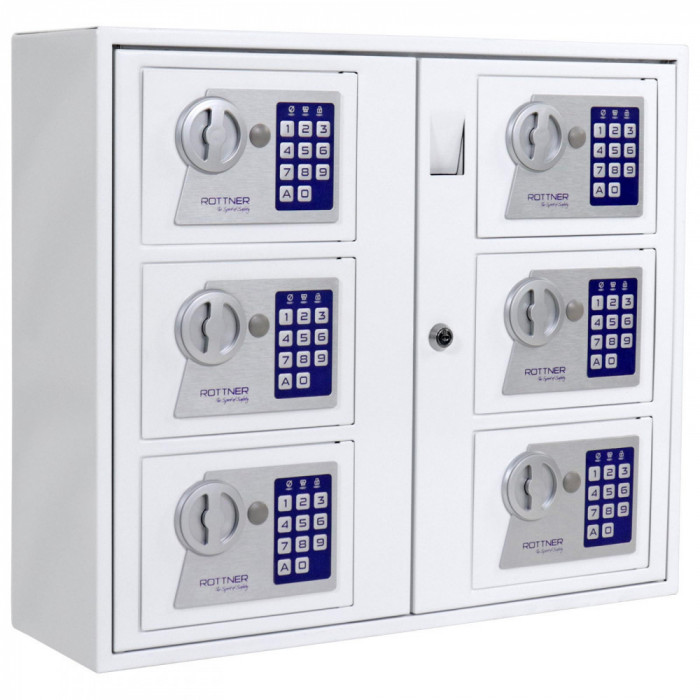 Sistem depozitare cheie KeySystem6 electronic 465x535x170mm alb