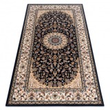 Covor L&acirc;nă NAIN Rozetă, cadru 7177/51011 bej / negru, 240x340 cm