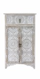 Comoda lemn alb maro 64,5 x 32 x 111 cm